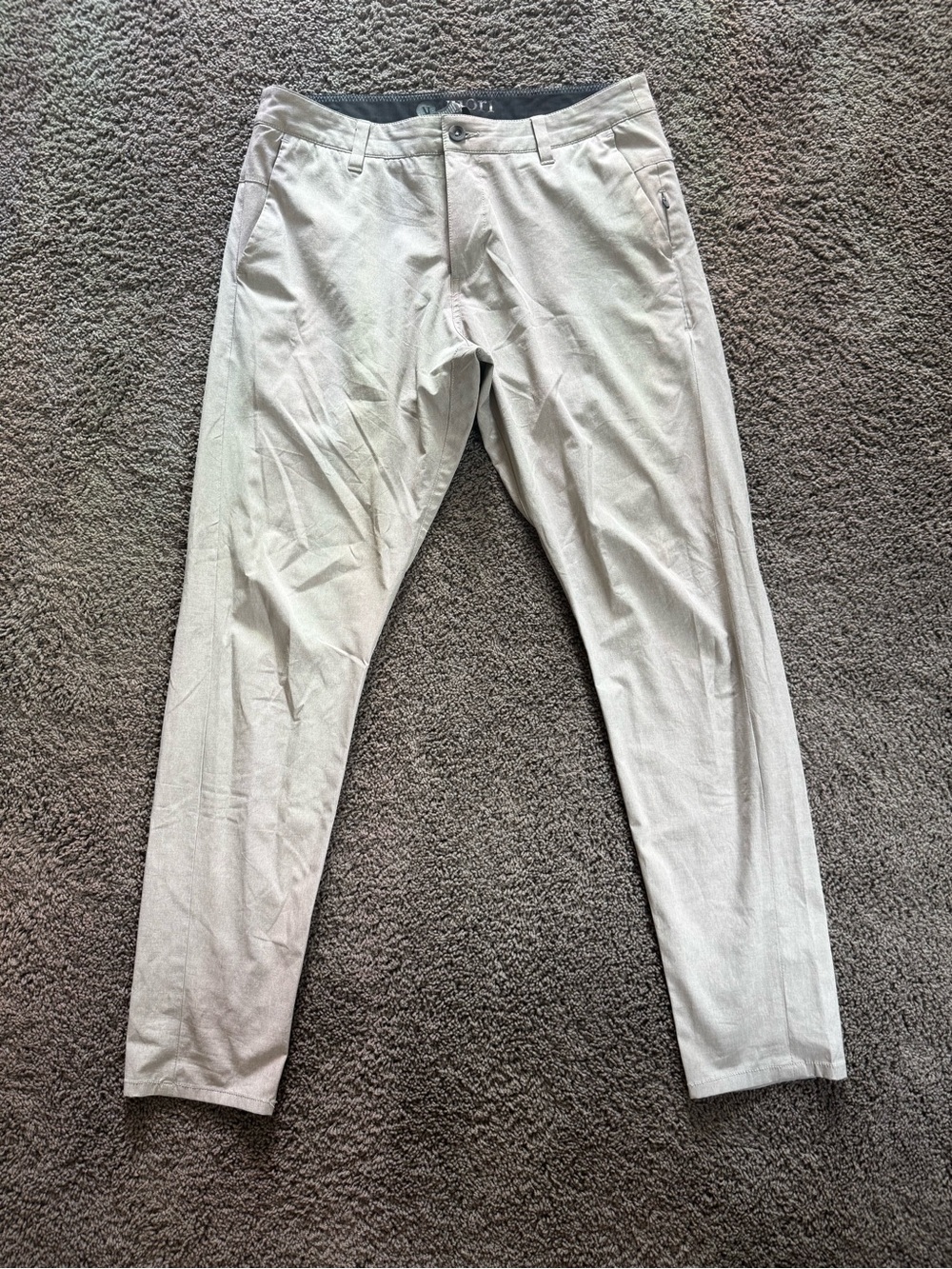 Vuori Men's Light Gray Casual Chino Pants
